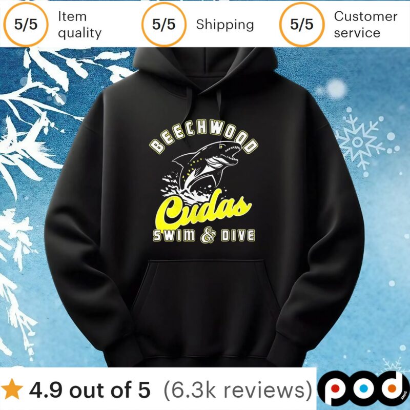 Beechwood cudas swim and dive fish t shirt