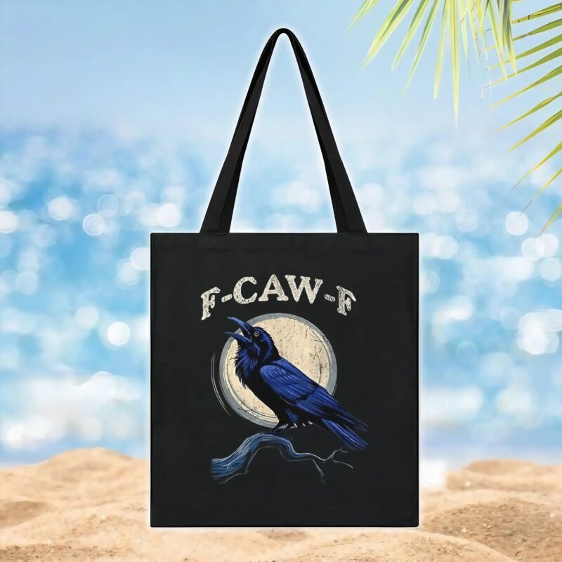 F-Caw-F bird moon t shirt