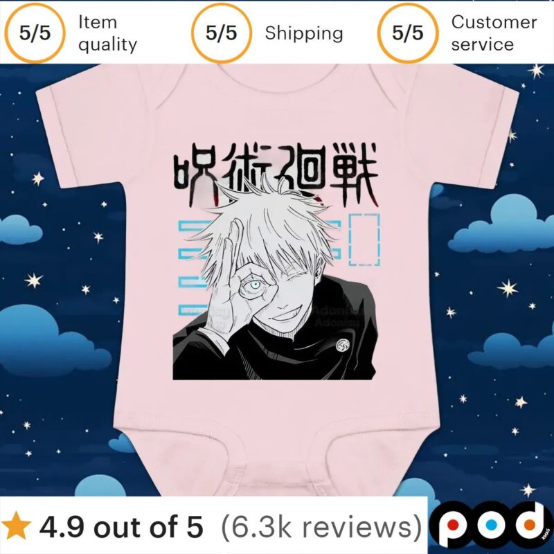 Gojo Satoru Jujutsu Kaisen Otaku Harajuku Man T Shirts Tees T Shirt