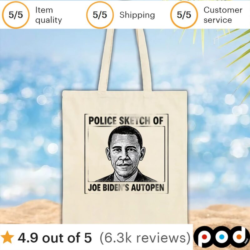 Barack Obama police sketch of Joe Biden’s autopen t shirt