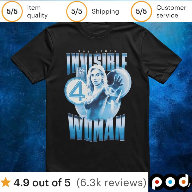 Marvel The Fantastic 4 First Steps Invisible Woman T Shirt