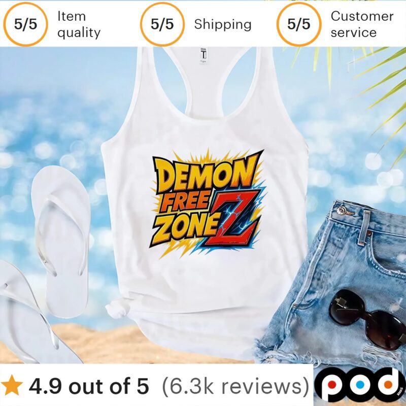 Demon free zone z t shirt