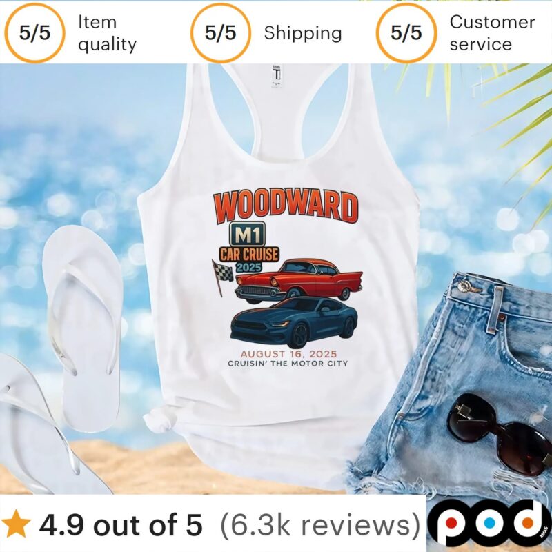 2025 Woodward M1 Car Cruise t shirt