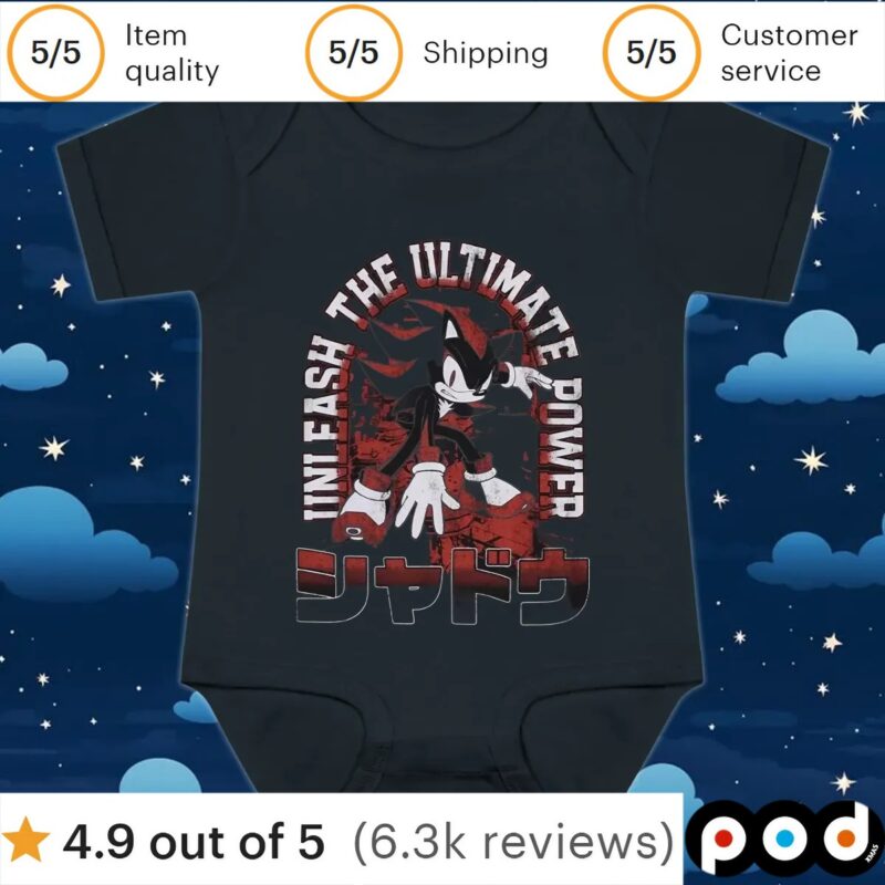 Sonic Shadow The Hedgehog Unleash The Ultimate Tower T Shirt