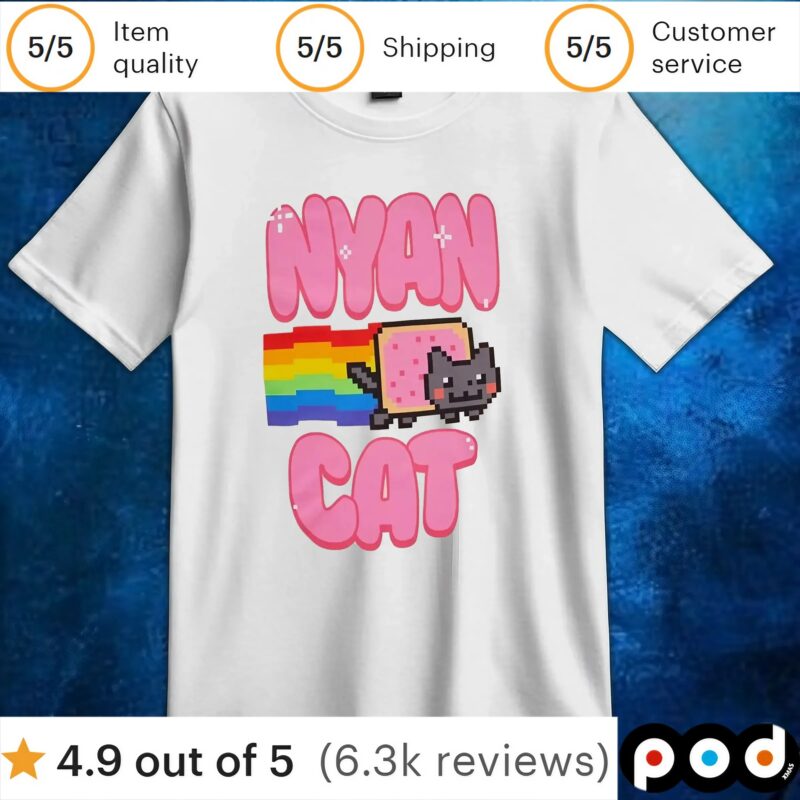 Nyan Cat Logo T Shirt