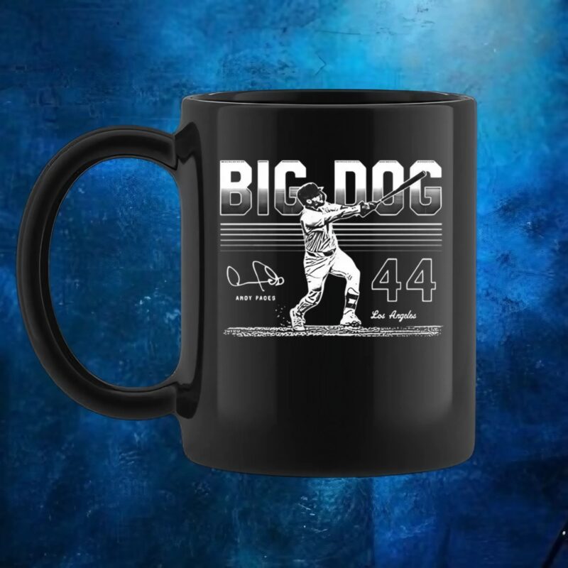 Andy Pages Los Angeles Dodgers big dog signature t shirt