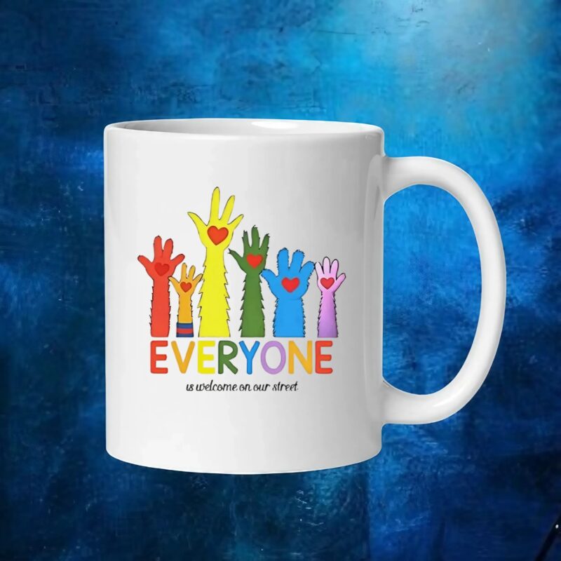 Everyone is welcome on our street LGBTQ t shirt