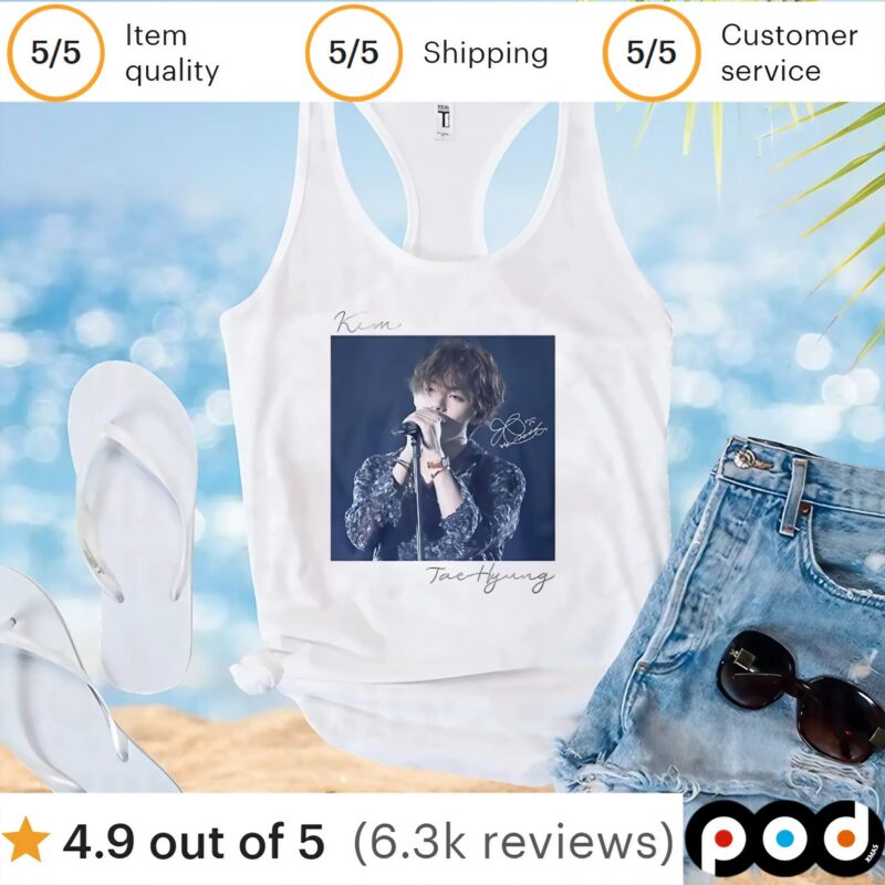 Kim Taehyung BTS signature t shirt