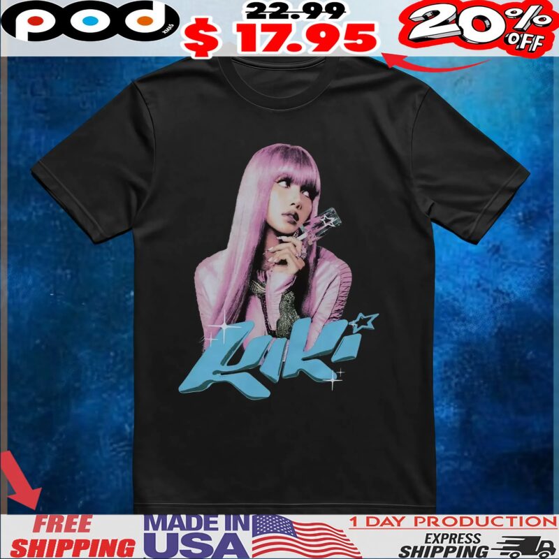 LISA Kiki Portrait BlackPink Concert T Shirt