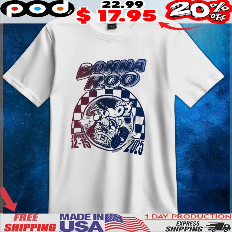 Super Mario Bonnaroo Since 02 June 12-15 2025 T Shirt
