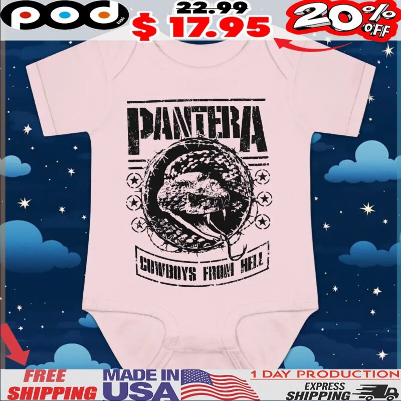 Snake Pantera Cowboys From Hell Vintage T Shirt