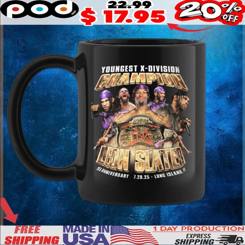 Leon Slater Wrestler Youngest X Division Champion 2025 Vintage Bootleg Style T Shirt