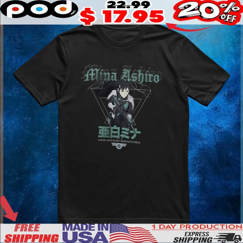 Kaiju No 8 Mina Ashiro Name Japan Anti Kaiju Defence Force T Shirt