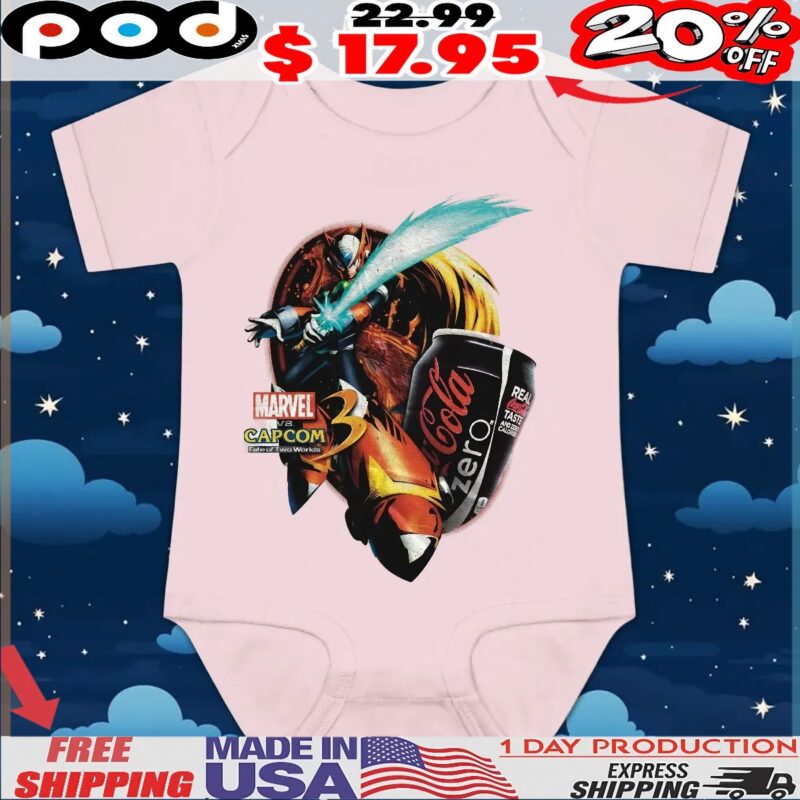 Zero Mega Man Coke Zero Marvel vs Capcom 3 T Shirt