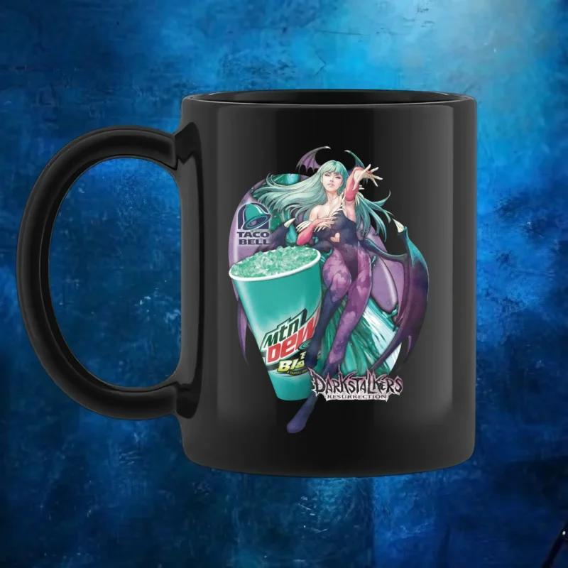 Morrigan Aensland Darkstalkers Mountain Dew Baja Blast T Shirt