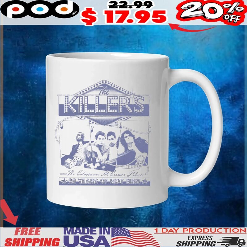 The Killers The Colosseum At Caesars Palace 20 Years Of Hot Fuss Card T Shirt