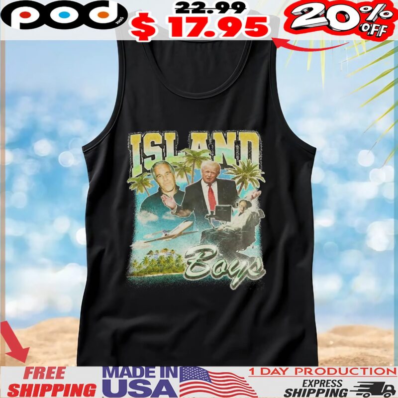 Trump Island Boys Vintage T Shirt