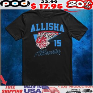 Allisha Gray Retro Swish Atlanta 15 T Shirt