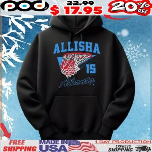 Allisha Gray Retro Swish Atlanta 15 T Shirt
