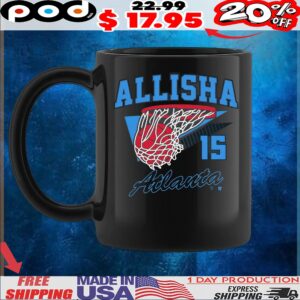 Allisha Gray Retro Swish Atlanta 15 T Shirt