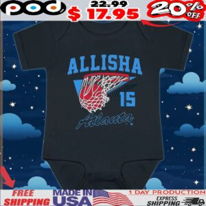 Allisha Gray Retro Swish Atlanta 15 T Shirt