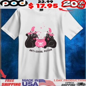 Anti-social Potion Cats Wizard T Shirt