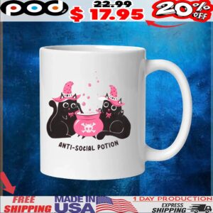 Anti-social Potion Cats Wizard T Shirt
