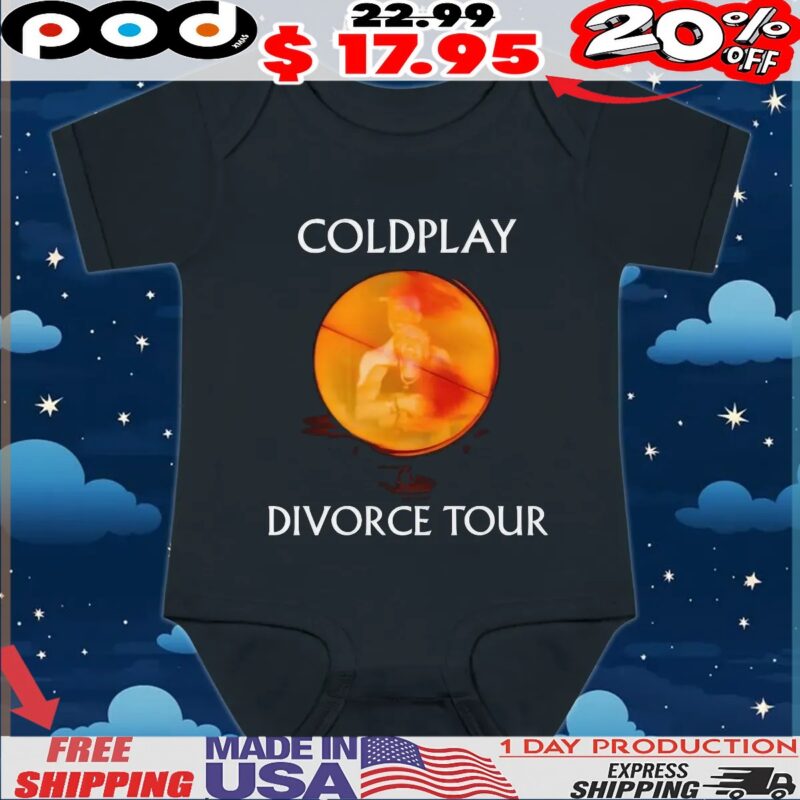 Coldplay Parachutes Divorce Tour CEO Andy Byron T Shirt