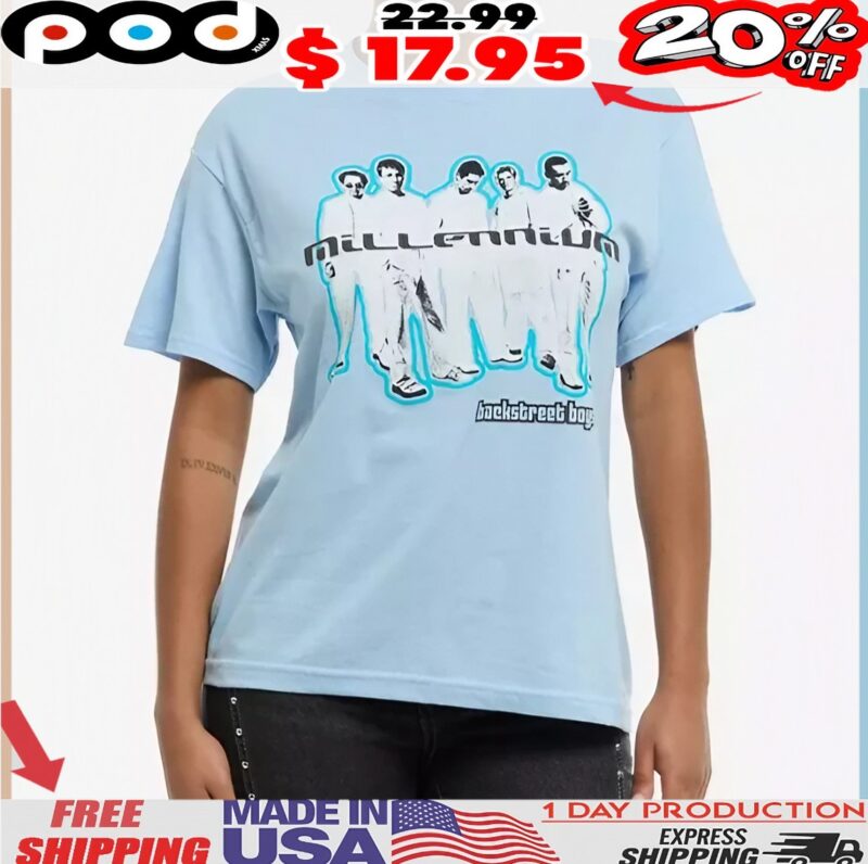 Backstreet Boys Millennium Tracklist 2 sides T Shirt