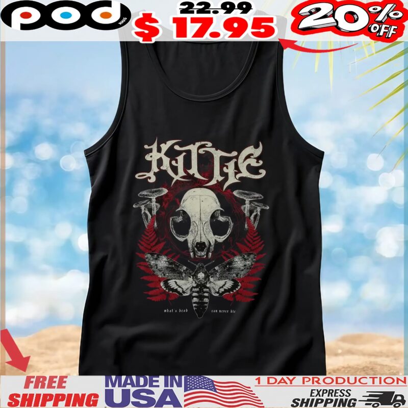 Kittie What's Dead Can Never Die Death's-head Hawkmoth Skull T Shirt