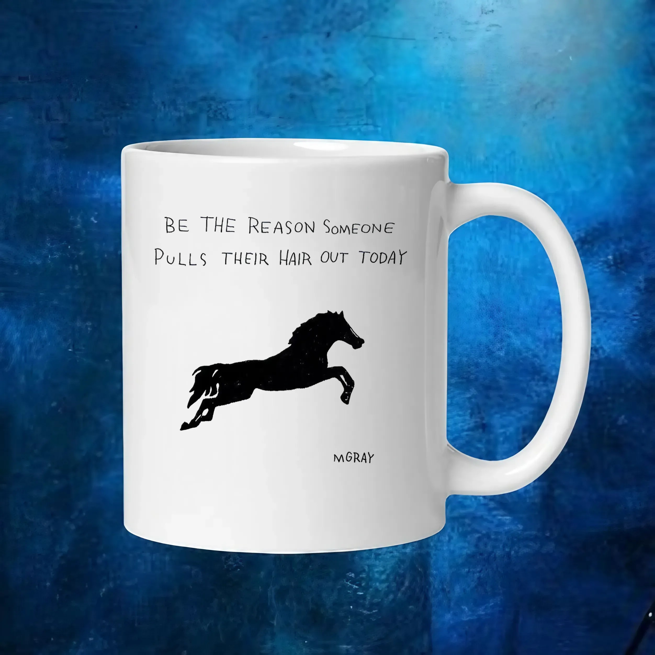 Be The Reason Someone Pulls Their Hair Out Today Pacing Stride Horse Decal T Shirt