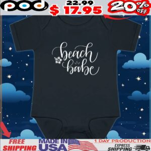Beach babe summer flower icon t shirt