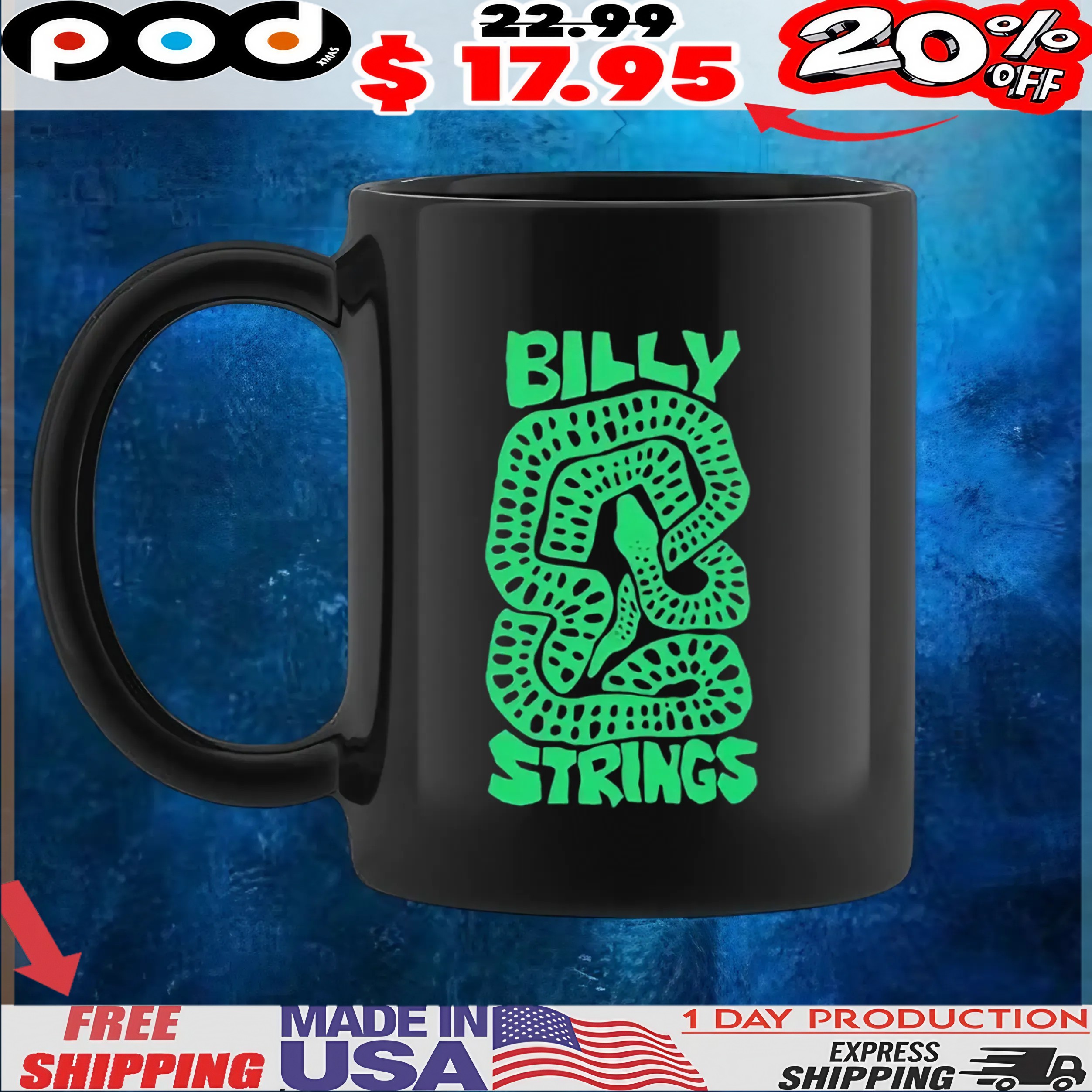 Billy Strings Australia And New Zealand 2025 Tour The Snake T Shirt