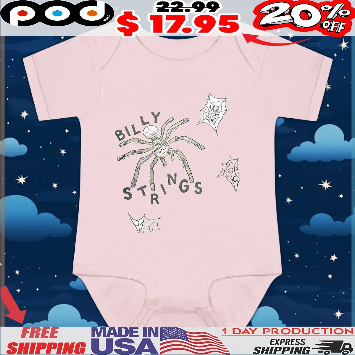 Billy Strings Australia And New Zealand 2025 Tour The Spider T Shirt