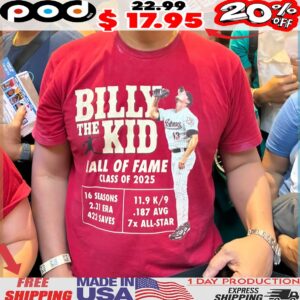 Billy The Kid Hall Of Fame Class Of 2025 T Shirt