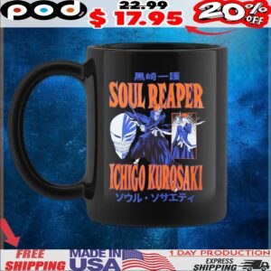 Bleach Soul Reaper Ichigo Kurosaki Anime T Shirt