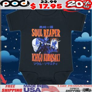 Bleach Soul Reaper Ichigo Kurosaki Anime T Shirt