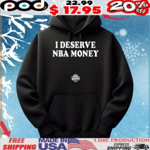 Caitlin Clark Wearing I Deserve NBA Money T Shirt