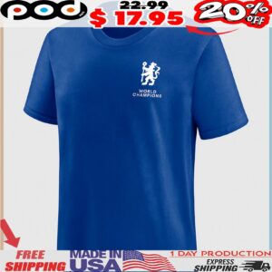 Chelsea First Europe, Now The World Mascot Graphic T Shirt