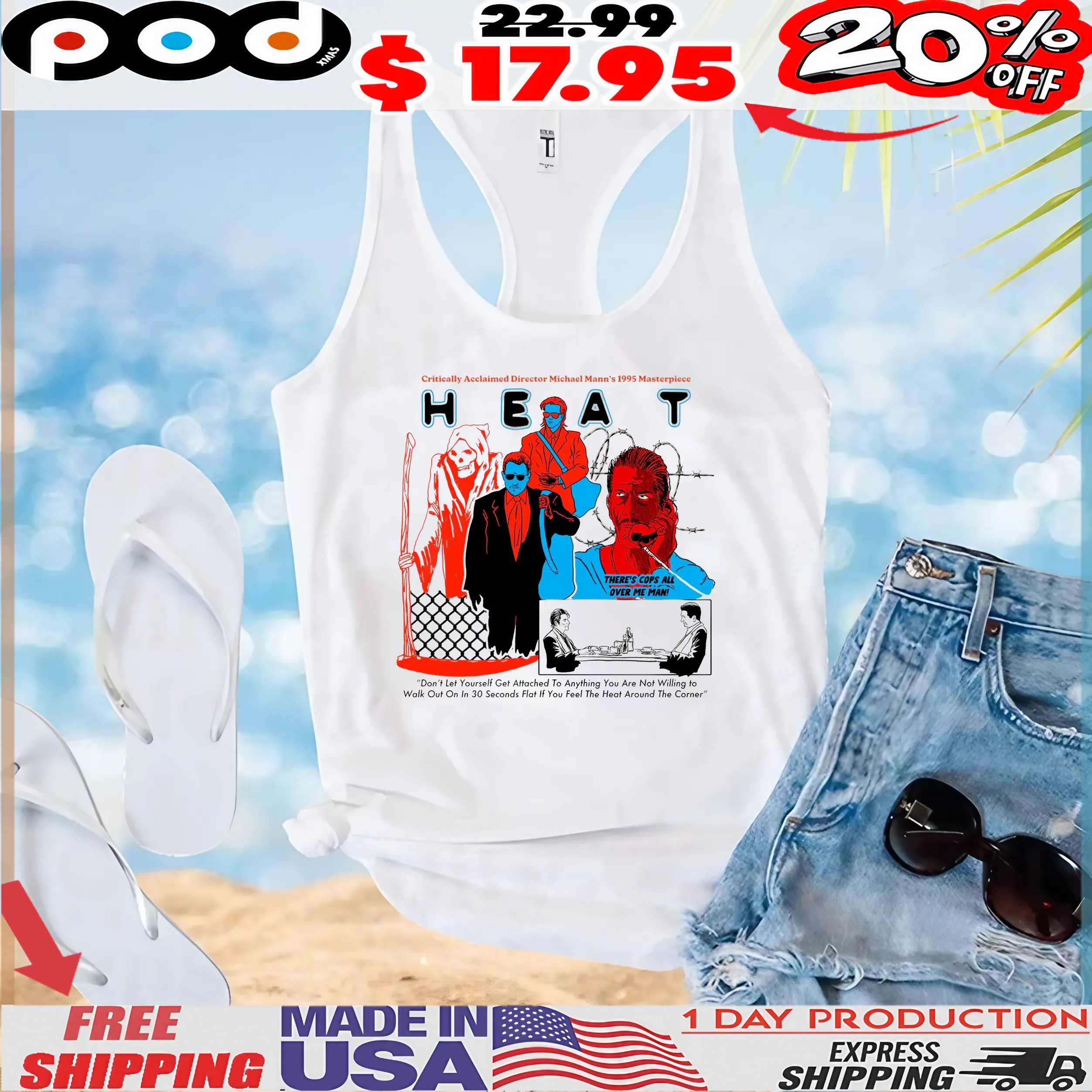 Critically Acclaimed Director Michael Mann's 1995 Masterpiece There's Cops All Over Me Man T Shirt Critically Acclaimed Director Michael Mann's 1995 Masterpiece There's Cops All Over Me Man T Shirt