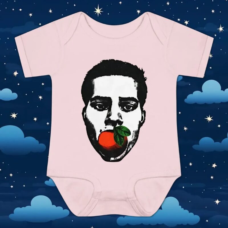 Nick Wilkins orange face t shirt