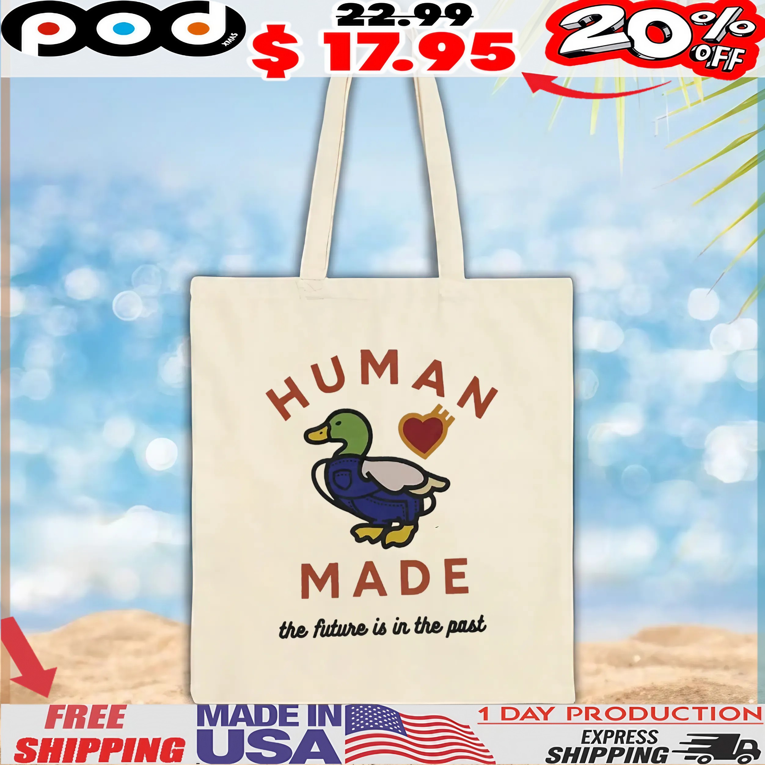 Duck Human Made The Future Is In The Past T Shirt Duck Human Made The Future Is In The Past T Shirt