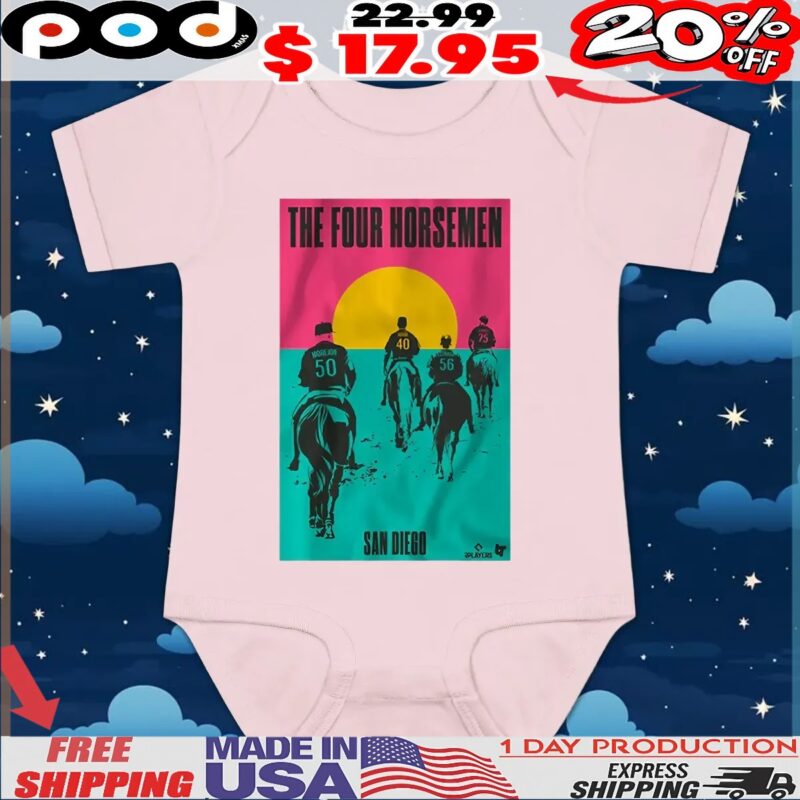 Adrian Morejon, Jason Adam, Jeremiah Estrada, Robert Suarez The Four Horsemen San Diego T Shirt