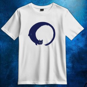 Enso cat circle t shirt