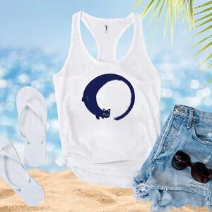Enso cat circle t shirt