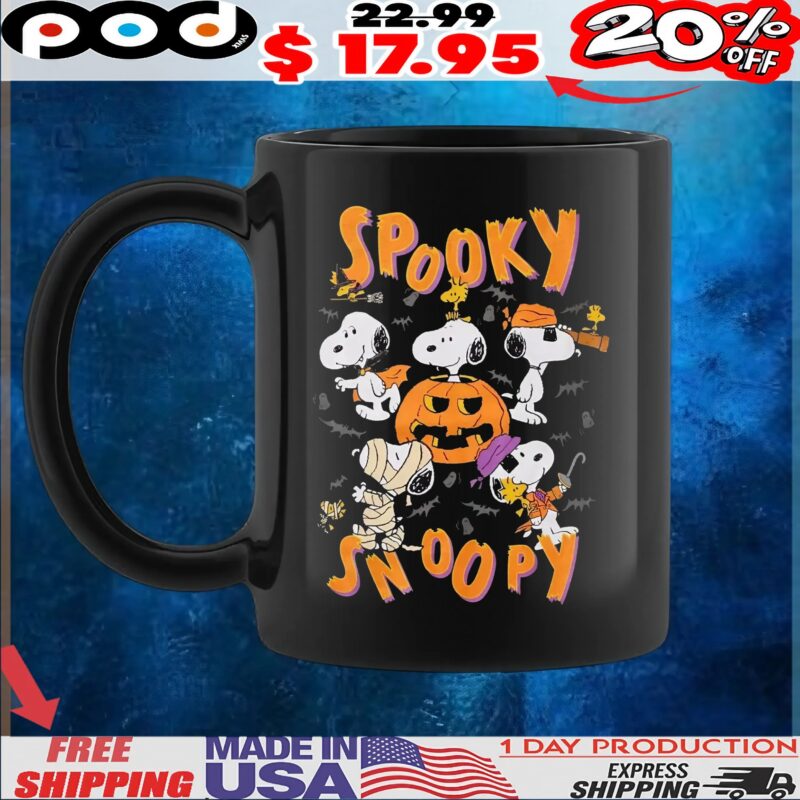 Peanuts Woodstock Spooky Snoopy Costumes Halloween T Shirt