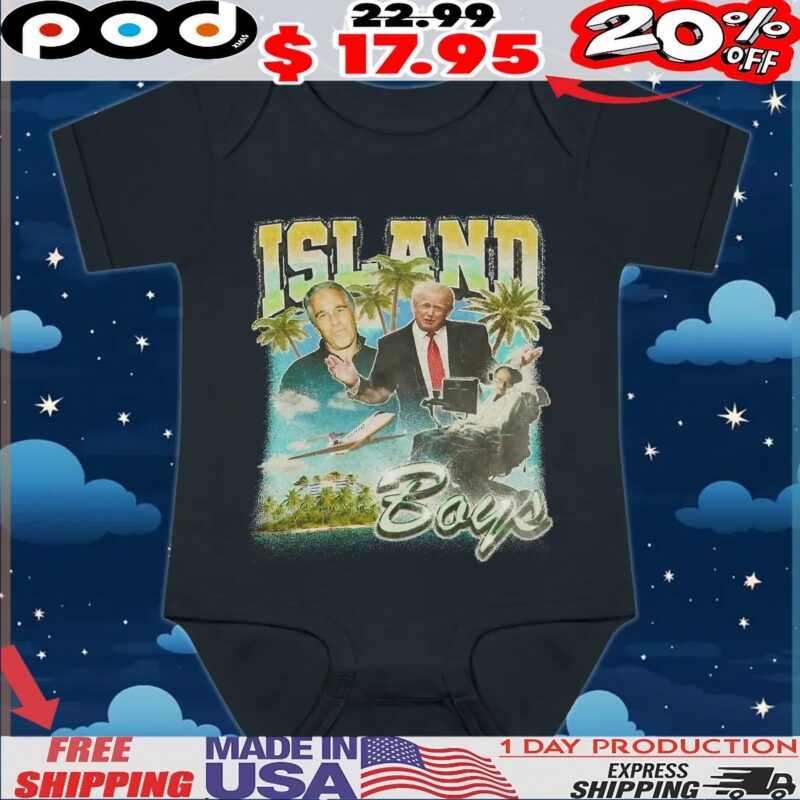 Trump Island Boys Vintage T Shirt