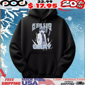 Fairy Tail Gray Fullbuster Ice Devil Slayer T Shirt