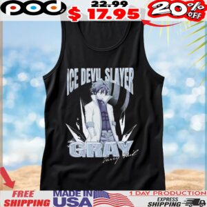 Fairy Tail Gray Fullbuster Ice Devil Slayer T Shirt
