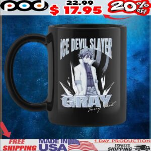 Fairy Tail Gray Fullbuster Ice Devil Slayer T Shirt